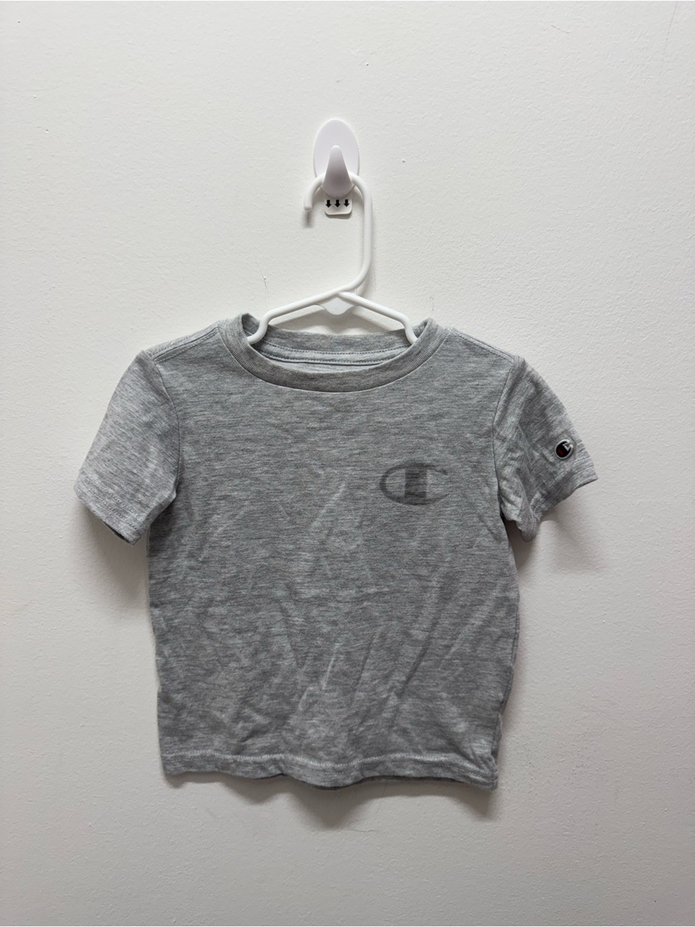 Champion Kids Grey Short Sleeve Logo Tee